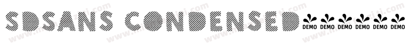 SDSans Condensed字体转换